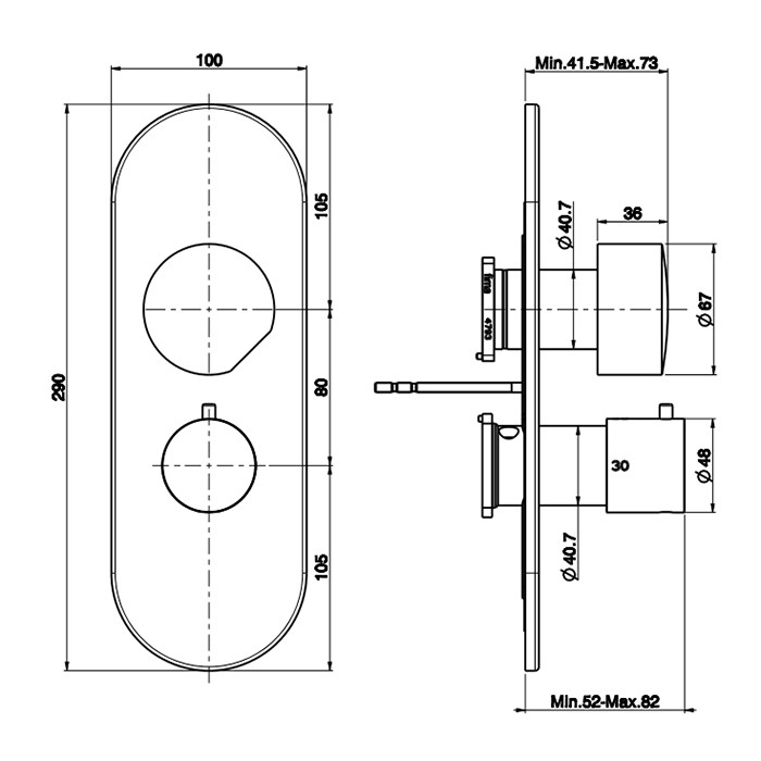Fima Carlo Frattini Смеситель для душа, встраиваемый, термостатический, с переключателем на 2/3 источника, So, F3189X7OR цвет: золото