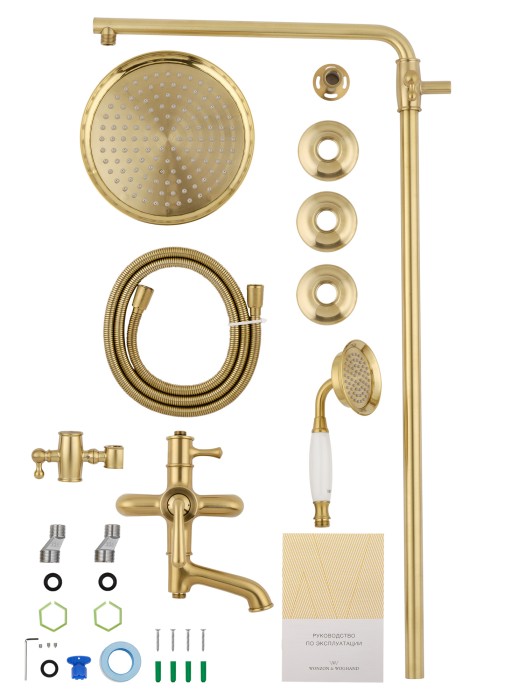 Душевая система, Wonzon & Woghand Steam, WW-88739008-BG цвет: золото
