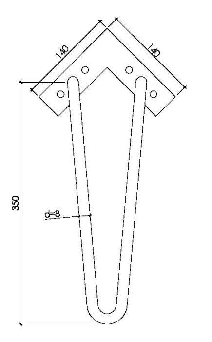 Ножки caro gold, (пара), Boheme Neoart - 886-G