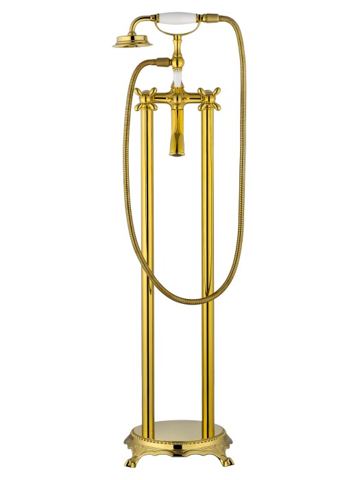 Смеситель для ванны напольного монтажа, Wonzon & Woghand Retro, WW-88649020-PG цвет: золото