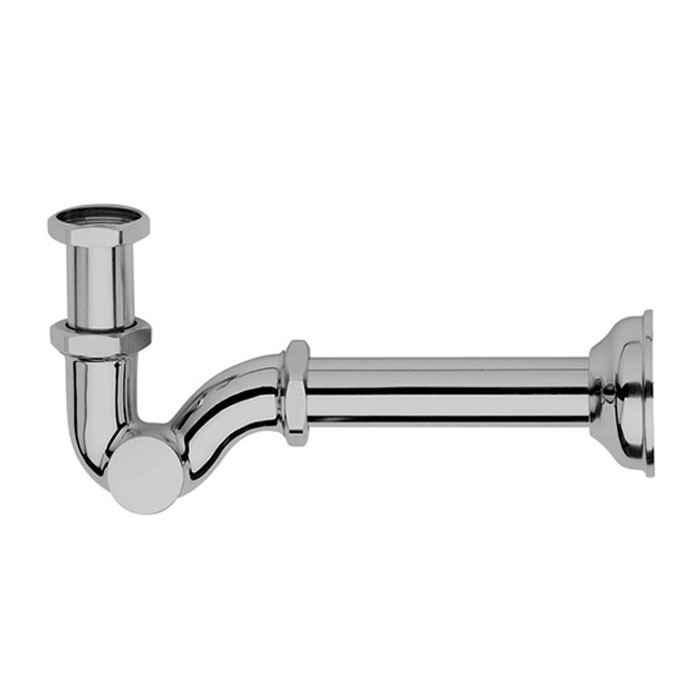 Fima Carlo Frattini Сифон для раковины, без слива, труба 24 см., S-образный, Complementi Bagno, F402CR цвет: хром