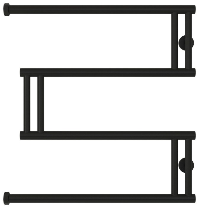 Сунержа Водяной полотенцесушитель 600x600, High-Tech+, 31-4050-6060 цвет: матовый чёрный