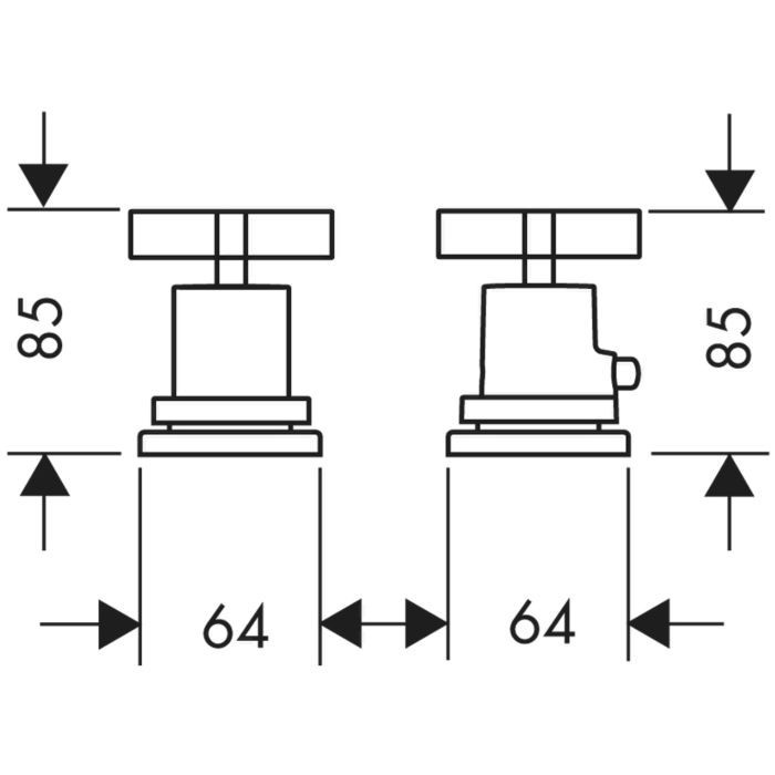 Термостат на край ванны Citterio Axor, шлифованная медь арт. 39480950