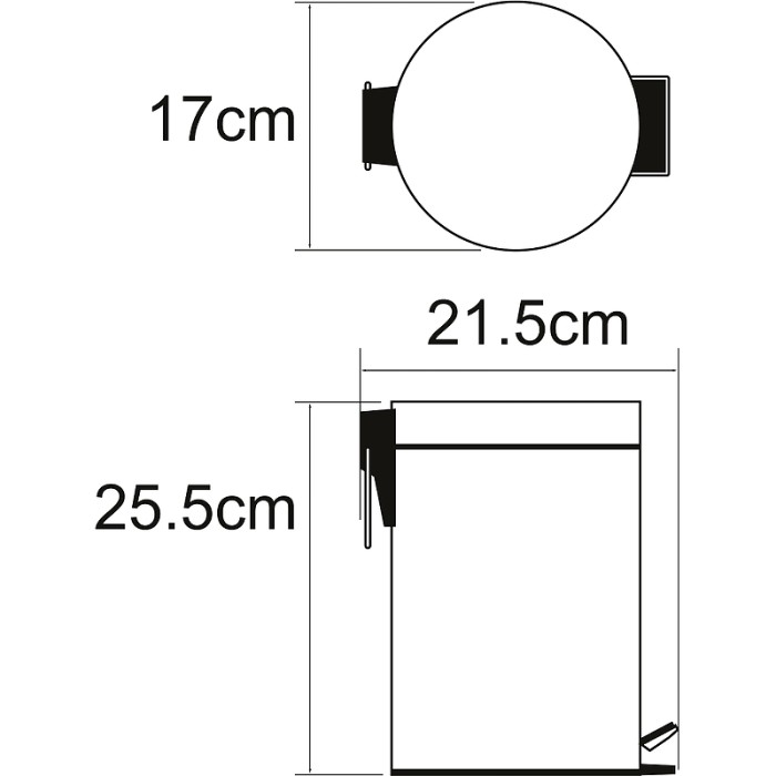 Ведро 3L WasserKRAFT арт. K-633N