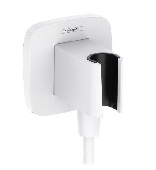 Шланговое подключение Q с держателем для душа FixFit Q Hansgrohe, белый арт. 26887700