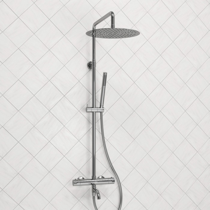 Душевая система с термостатическим смесителем WasserKRAFT арт. A188.116.137.087.CH Thermo