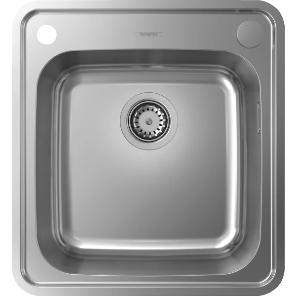 Раковина для кухни, врезная, Hansgrohe S41, нержавеющая сталь арт. 43335800