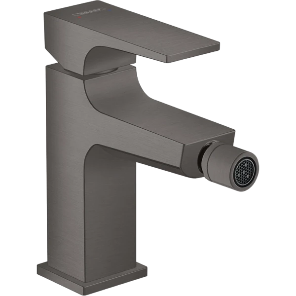 Смеситель для биде со сливным клапаном Push-Open, Hansgrohe Metropol, черный арт. 32520340