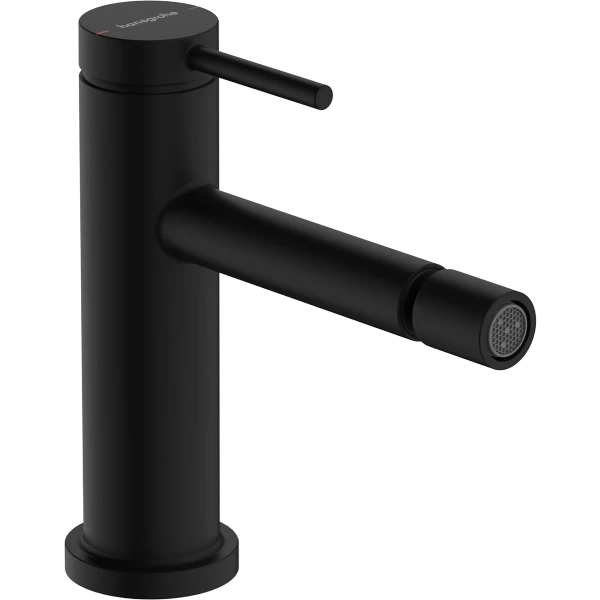 Смеситель для биде со сливным гарнитуром, Hansgrohe Tecturis E, чёрный арт. 73201670