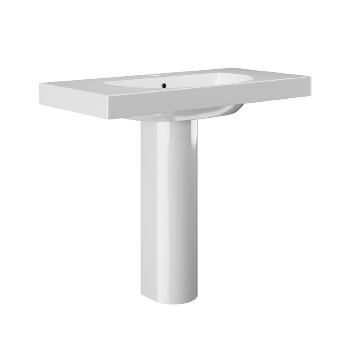 Раковина подвесная 100x48см, Bungiorno Kerama Marazzi, белый - BG.wb.100