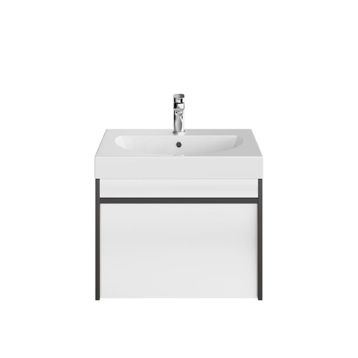 Тумба подвесная 60см с ящиком 1+1, Modula Kerama Marazzi, белый - MO.60.1+1\AR