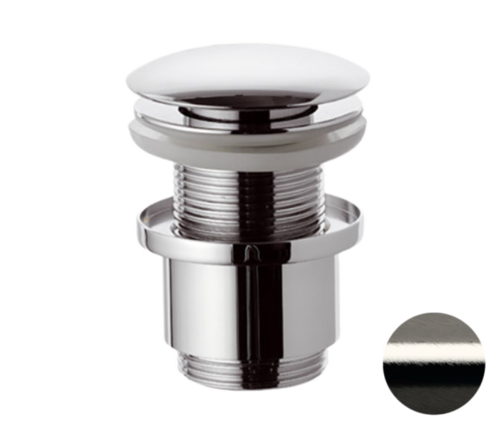 Донный клапан без перелива 1”1/4 никель глянцевый, Remer, 904CC2114NP
