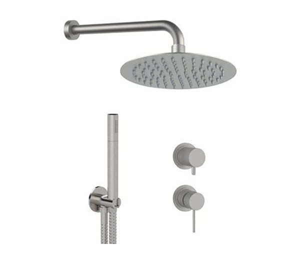 Душевая система матовый, Remer X Style Inox, скрытого монтажа SSX92PS02UFM25