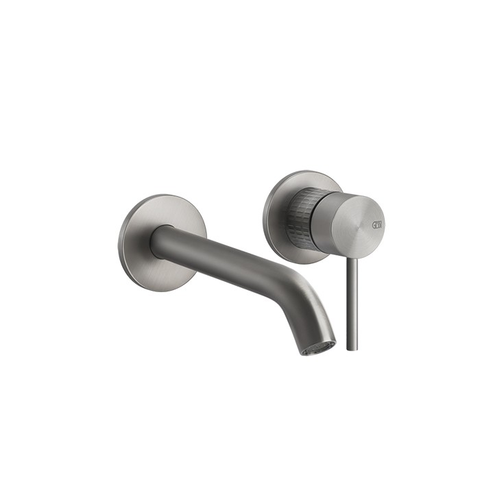 Встраиваемый смеситель для раковины с изливом 146-116мм, Gessi 316, steel brushed арт. 54283#239