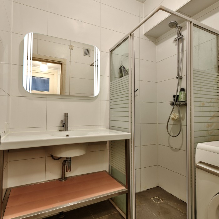 Зеркало FORCE 915х685 подсветка с диммером, сенсорный выключатель, часы, Azario Перла - LED-00002524