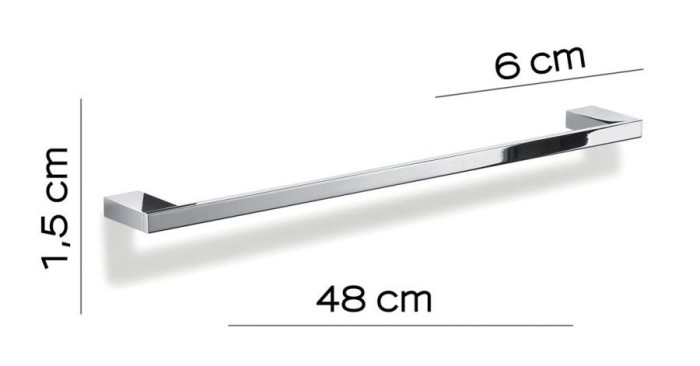Полотенцедержатель, длина 48 см Lanzarote Gedy, A321/45(13) цвет: хром