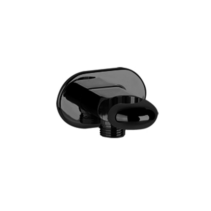 Держатель душевой лейки с выводом воды на 1/2”, Gessi Goccia, черный арт. 33761#299