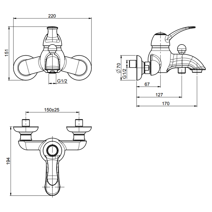 Fima Carlo Frattini Смеситель для ванны, Lamp, F3304/1BR цвет: бронза