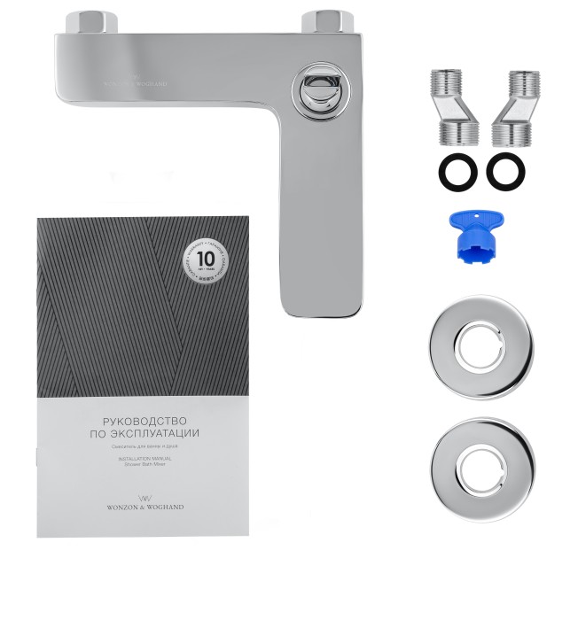 Смеситель для ванны, Wonzon & Woghand Shark, WW-48B3101-CR цвет: хром