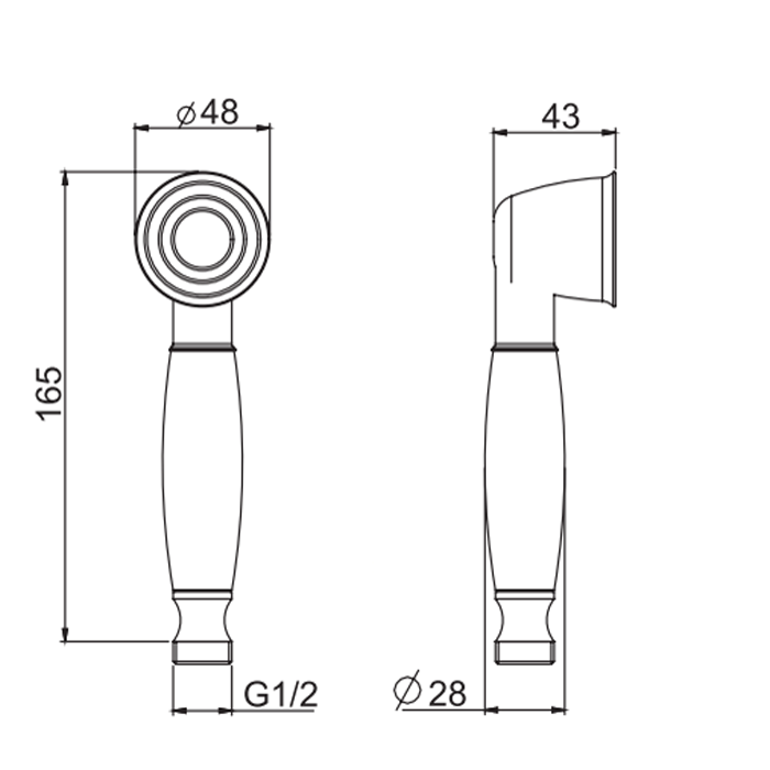 Fima Carlo Frattini Ручной душ, Wellness, F2049OR цвет: золото
