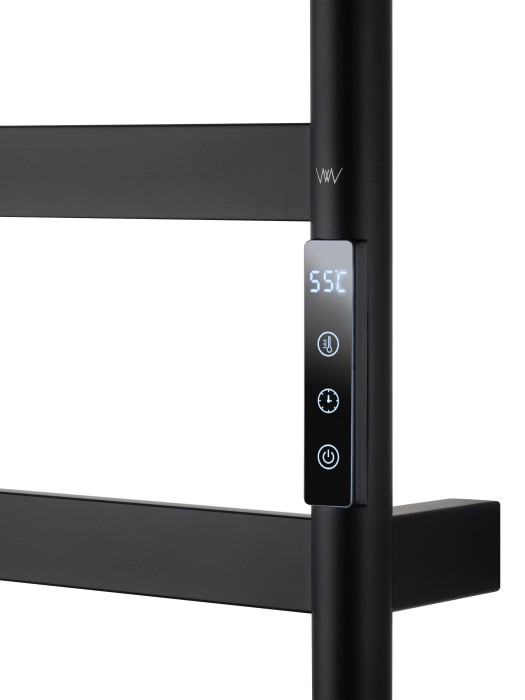 Полотенцесушитель электрический, Wonzon & Woghand Dusseldorf, WW-A204-MB цвет: черный