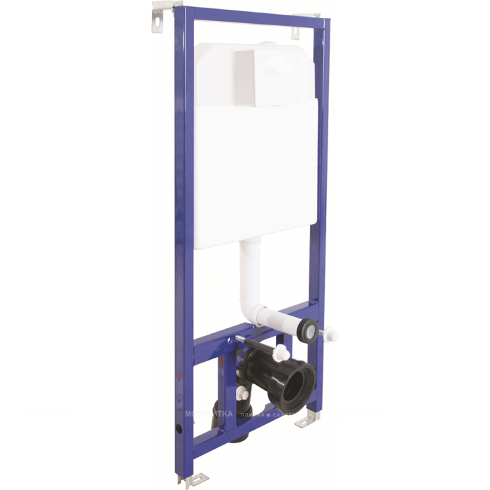 Комплект унитаза LEVEL Rimless с инсталляцией NOVUM525, кнопка S5 черная, сиденье Level Slim SO, Berges арт. 043211