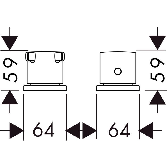 Термостат на край ванны Citterio E Axor, полированное золото арт. 36412990