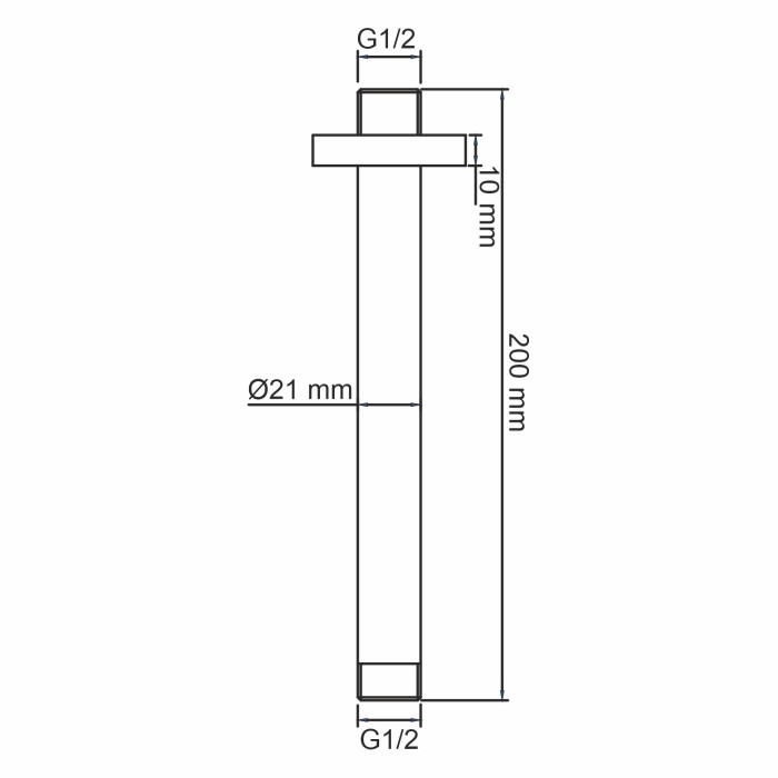 Потолочный излив для душа WasserKRAFT арт. A234