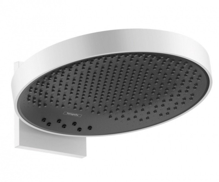 Верхний душ с настенным креплением скрытого монтажа Rainfinity Hansgrohe, белый арт. 26234700