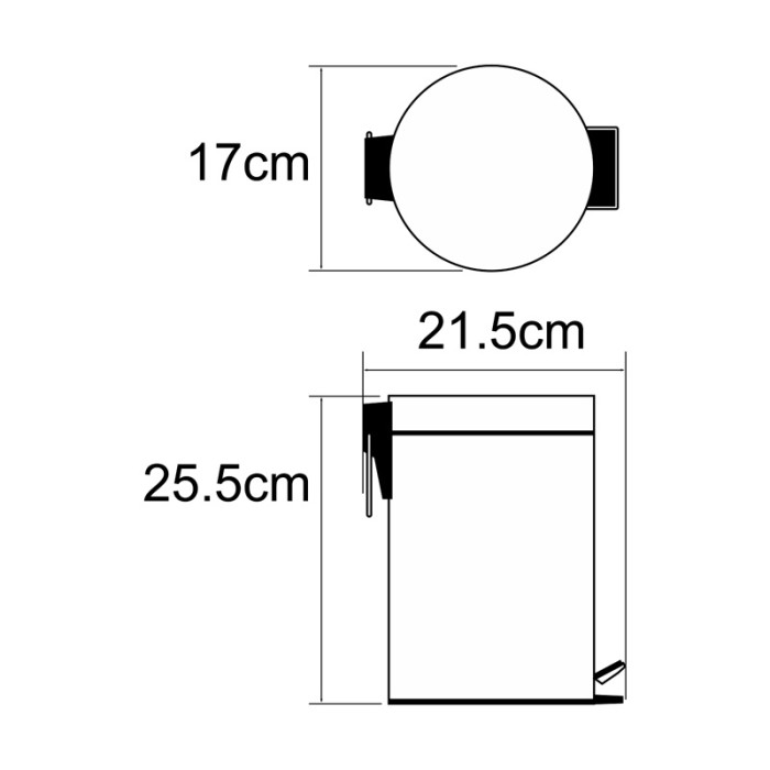 Ведро 3L WasserKRAFT арт. K-633LB