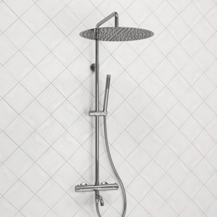 Душевая система с термостатическим смесителем WasserKRAFT арт. A188.117.137.087.CH Thermo