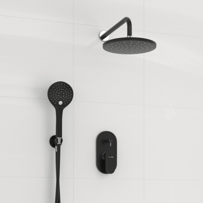 Встраиваемый комплект для душа с верхней душевой насадкой и лейкой Elbe 7400 WasserKRAFT арт. A16777