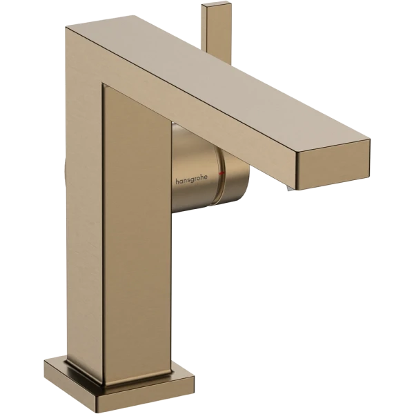 Смеситель для раковины EcoSmart+, Hansgrohe Tecturis E, бронза арт. 73021140