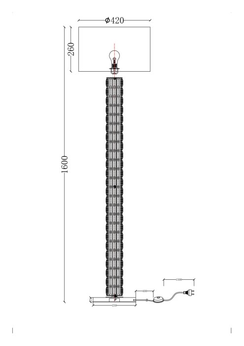 Торшер Maytoni Talento арт. DIA008FL-01CH