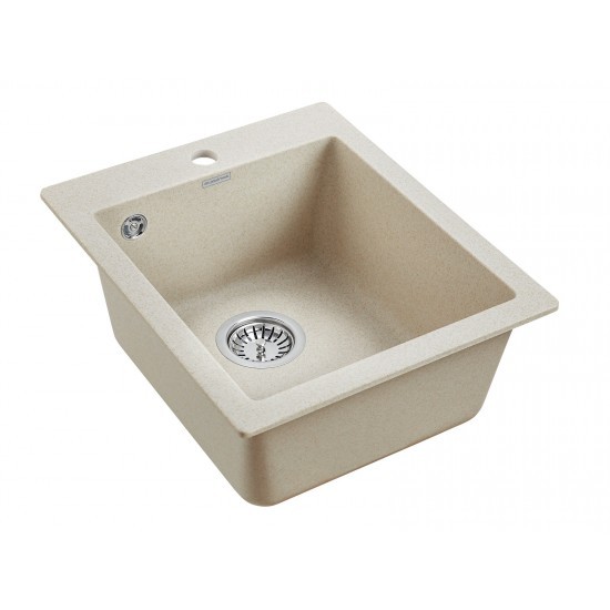 Мойка для кухни гранит 415х490 Paulmark KANTE 40, бежевый - PM104249-BE