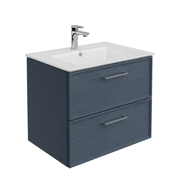 Тумба подвесная 65 см, 2 ящика, Piano classic Kerama Marazzi, синий - PIA.CL.65\BLU.M