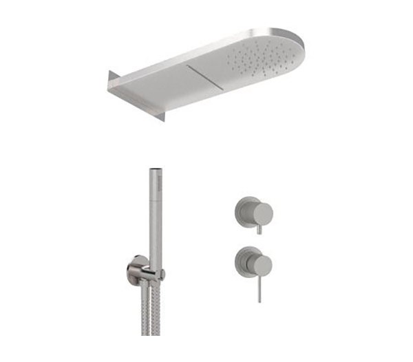 Душевая система Remer X Style Inox встраиваемая, цвет нержавеющая сталь арт. SSX93PS02MMCA