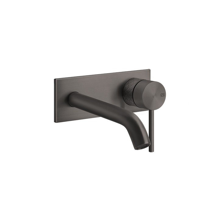 Встраиваемый смеситель для раковины с изливом 146-116мм, Gessi 316, brushed black metal pvd арт. 54188#707