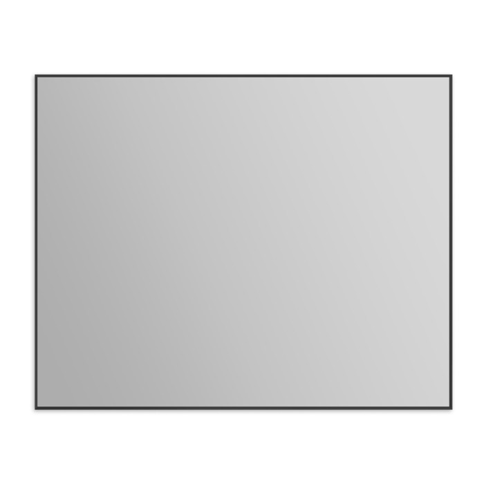 Зеркало 100x80, прямоугольное, в алюминиевой раме, BelBagno арт. SPC-AL-1000-800 Nero