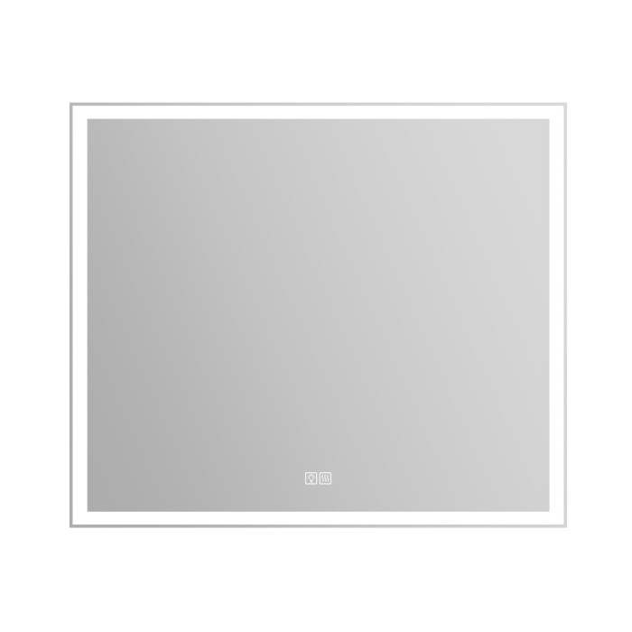 Зеркало 90x80, прямоугольное, с встроенным светильником, сенсорным выключателем и подогревом, BelBagno арт. SPC-GRT-900-800-LED-TCH-WARM
