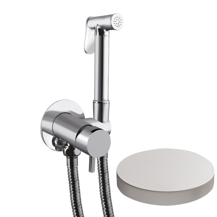 Гигиенический душ со смесителем, Giulini My future deluxe, белый матовый арт. SH25/MFDBO