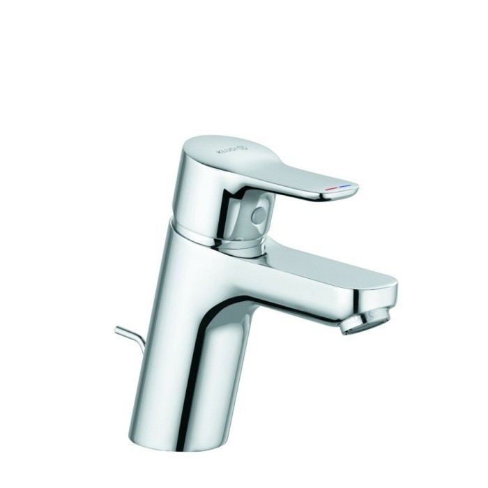 Однорычажный смеситель на умывальник 70, c донным клапаном, pure and easy Kludi, хром - 373820565