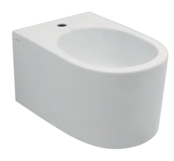 Подвесное биде, с креплениями и донным клапаном с керамической отделкой, Olympia ceramica Monolith, белый глянцевый арт. MON220101
