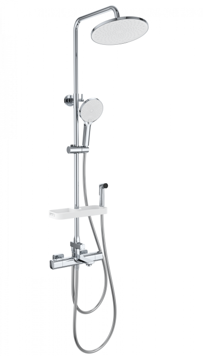 Душевая система с термостатом, Wonzon &amp; Woghand Solid, WW-C3011-A1-CR цвет: хром