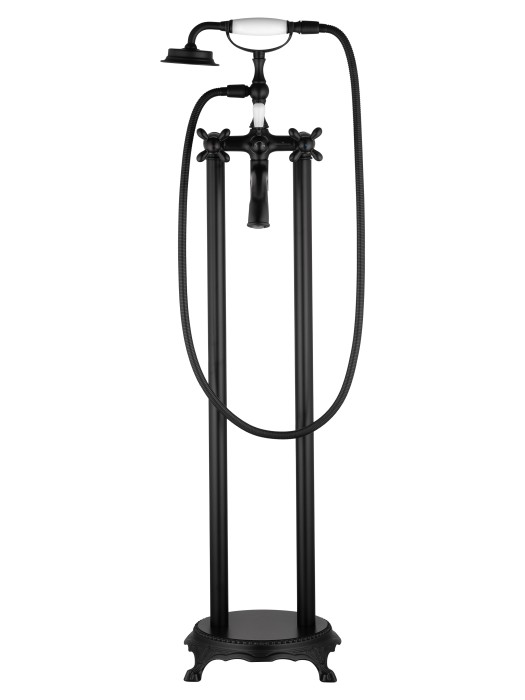 Смеситель для ванны напольного монтажа, Wonzon & Woghand Retro, WW-88649020-MB цвет: черный