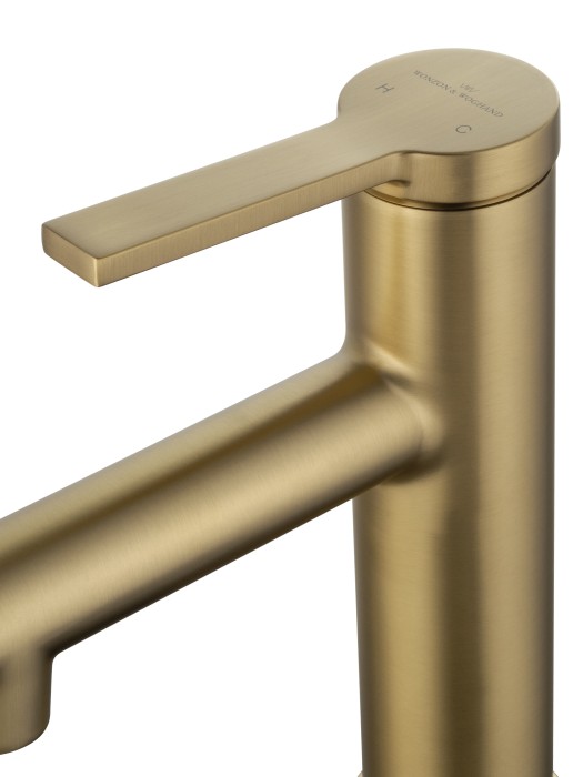 Смеситель для раковины с функцией полоскания, Wonzon & Woghand, WW-H1017-BG цвет: золото