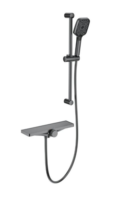 Смеситель для ванны с душем, Wonzon &amp; Woghand, WW-B2551-A-BGG цвет: графит