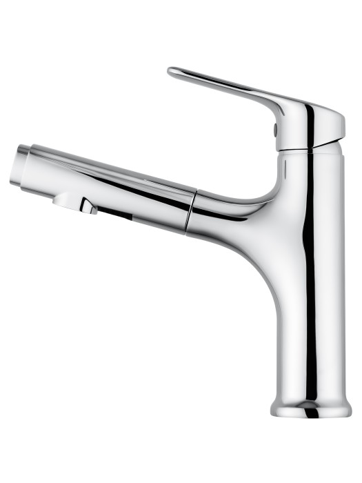 Смеситель для раковины с выдвижным изливом, Wonzon & Woghand, WW-AE4151-CR цвет: хром