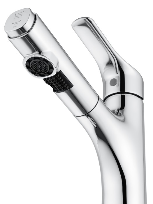 Смеситель для раковины с выдвижным изливом, Wonzon & Woghand, WW-AE4151-CR цвет: хром