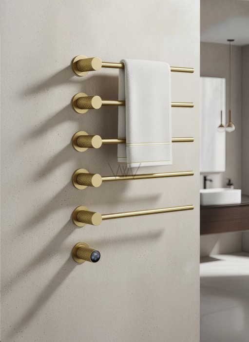 Полотенцесушитель электрический встраиваемый, Wonzon & Woghand Munchen, WW-A355-BG цвет: золото